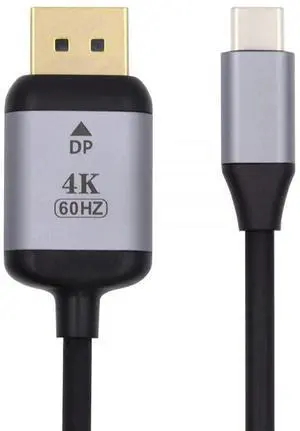 Vszerda 1.8m USB 3.1 Type C USB-C Source to DisplayPort DP Displays Male 4K Monitor Cable for Laptop (USB-C to DP)