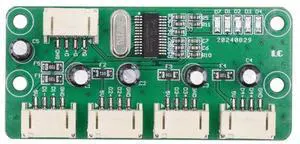 Vszerda USB 4Pin Pitch=2.0mm Wafer 1-to-4 Four Ports HUB Splitter PCBA Expansion Module Board PCs Multiport 4 Devices for Keyboard Mouse Scanner Printer