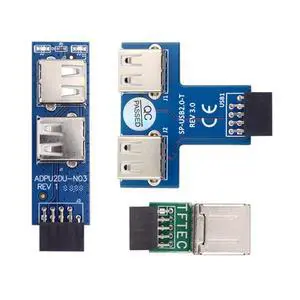 Vszerda USB 2.0 Front Panel Adapter 3pcs/Set Extend Motherboard 9Pin/10Pin Female to Dual USB Standard-A Female Vertical Horizontal Angled 90 Degree Header Extension Adapter Vszerda USB 2.0 Front Panel Adapter 3pcs/Set Extend Motherboard 9Pin/10Pin Female to Dual USB Standard-A Female Vertical Horizontal Angled 90 Degree Header Extension Adapter