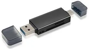 Vszerda Type-C & USB 3.0 to SD Card & TF T-Flash Card Reader Writer for Tablet & Camera & Laptop & Mate Serial Phone