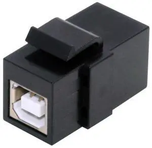 Vszerda USB2.0 Keystone Adapter USB Type A Female to Type-B Female Coupler Extension Keystone Jack Insert Socket Connector for Wall Plate Panel USB Cable