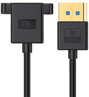 Vszerda DisplayPort 1.4 Ultrafine DP Male to Female Extension Cable 8K 60hz 4K 144hz for Graphics Card Desktop Laptop Monitor 30cm