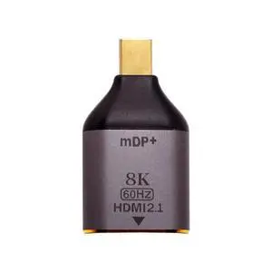 Vszerda Mini DisplayPort 1.4 Source to HDMI 2.0 Display 8K 60hz UHD 4K Mini-DP to HDMI Male Monitor Adapter Connector Vszerda Mini DisplayPort 1.4 Source to HDMI 2.0 Display 8K 60hz UHD 4K Mini-DP to HDMI Male Monitor Adapter Connector