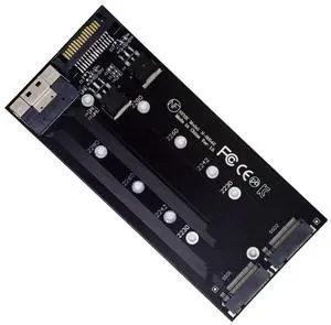 Vszerda PCIE Express 3.0 4.0 Slimline SFF-8654 8X to Dual NGFF NVME M.2 AHCI Raid Card VROC Raid0 Hyper Adapter