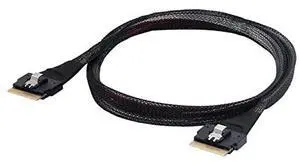 Vszerda PCI-E Slimline SAS 4.0 SFF-8654 8i 74pin Host to SFF-8654 74Pin Slim SAS Target Cable 50cm