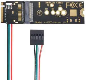 Vszerda NGFF A/E-Key Card to M.2 NGFF Key-M NVME SSD Adapter for AX200