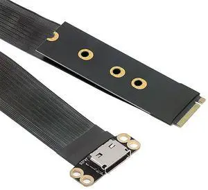 Vszerda M.2 M-Key 2280 NGFF PCI-E4.0 to Oculink SFF-8612 SFF-8611 Host Cable 15cm for NVME U.2 SSD eGPU Vszerda M.2 M-Key 2280 NGFF PCI-E4.0 to Oculink SFF-8612 SFF-8611 Host Cable 15cm for NVME U.2 SSD eGPU