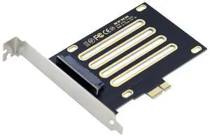 Vszerda PCI Express 4.0 X1 Lane to U.2 U.3 Kit SFF-8639 Host Adapter for Motherboard PM1735 NVMe PCIe SSD Vszerda PCI Express 4.0 X1 Lane to U.2 U.3 Kit SFF-8639 Host Adapter for Motherboard PM1735 NVMe PCIe SSD