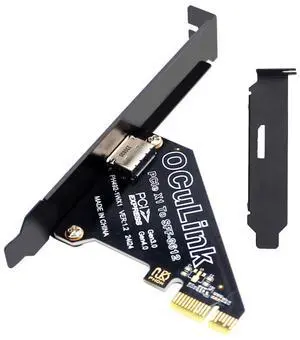 Vszerda PCI-Express 4.0 1x to Oculink SFF-8612 SFF-8611 Host Card for U.2 SSD eGPU External Graphics Card Dock PCIE Vszerda PCI-Express 4.0 1x to Oculink SFF-8612 SFF-8611 Host Card for U.2 SSD eGPU External Graphics Card Dock PCIE