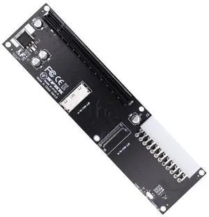 Vszerda Oculink SFF-8612 8611 8X to 16x PCIE PCI-Express Adapter with ATX 24pin Power Port for Mainboard Graphics Card