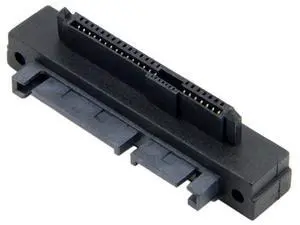 Vszerda Right Angled SFF-8482 Connector 90 Degree SAS 22 Pin to 7 Pin + 15 Pin SATA Hard Disk Drive Raid Adapter