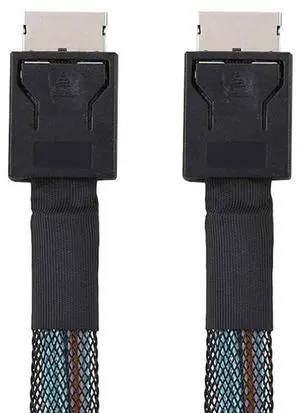 Vszerda Straight Type Connector OcuLink PCI-Express SFF-8611 4i Male to PCIe SFF-8611 Male Data Active Cable for External eGPU SSD, 50cm