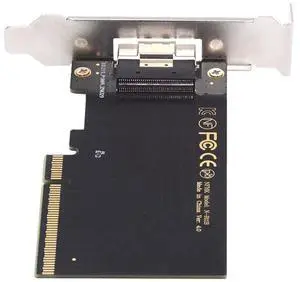 Vszerda External Slimline 8X SFF-8654 74Pin to PCIE Express 3.0 Raid Card PCIE4.0 VROC Raid0 Hyper Adapter for High Speed SSD eGPU Graphics Card with Bracket Low Profile