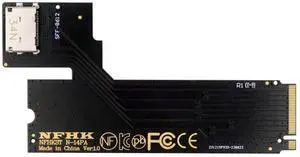 Vszerda PCI-E 4.0 4X NVMe M.2 M-Key Male to Oculink SFF-8612 SFF-8611 Host Adapter for 2022 2023 ThinkBook 14+ SSD & External Graphics Card