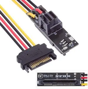 Vszerda Hard Disk Drive Converter SFF-8643 PCI-E 4.0 Female to SFF-8639 U.2 U.3 NVME PCIe PCI-Express SSD Adapter Card with SATA 5V+12V Power Cable for Mainboard Vszerda Hard Disk Drive Converter SFF-8643 PCI-E 4.0 Female to SFF-8639 U.2 U.3 NVME PCIe PCI-Express SSD Adapter Card with SATA 5V+12V Power Cable for Mainboard