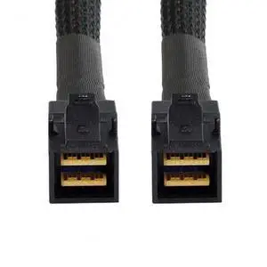 Vszerda Mini SAS HD SFF-8643 Internal to High Density HD SFF-8643 Mini SAS Data Server Disk Raid Cable 50cm