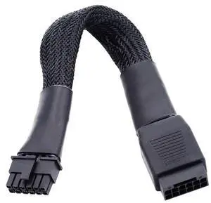 Vszerda Male to Female Extension 12VHPWR ATX3.0 PCI-E 5.0 Power Modular Cable for 3080 3090TI PSU 16Pin 12+4P Graphics Card 17cm Vszerda Male to Female Extension 12VHPWR ATX3.0 PCI-E 5.0 Power Modular Cable for 3080 3090TI PSU 16Pin 12+4P Graphics Card 17cm