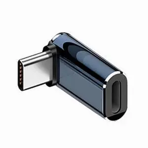 Vszerda Type C USB-C Male to 8P Female Fast Charging 27W Power 480Mbps Data Adapter Up Down Angled Compatible with iPhone 15 & Android & Tablet