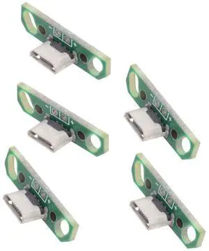 Vszerda 5pcs Micro USB2.0 Female Connector DIY OEM Receptacle Socket with PCB Board Mounting Assembly Solder Type Vszerda 5pcs Micro USB2.0 Female Connector DIY OEM Receptacle Socket with PCB Board Mounting Assembly Solder Type