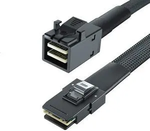 Vszerda 12G Internal Mini SAS HD SFF-8643 to Mini SAS SFF-8087 Cable, 0.5m, 36 Pin, with Sideband, 100 Ohm, Flexible, Support RAID, PCIE Controller,0.5-Meter(1.6ft) Vszerda 12G Internal Mini SAS HD SFF-8643 to Mini SAS SFF-8087 Cable, 0.5m, 36 Pin, with Sideband, 100 Ohm, Flexible, Support RAID, PCIE Controller,0.5-Meter(1.6ft)