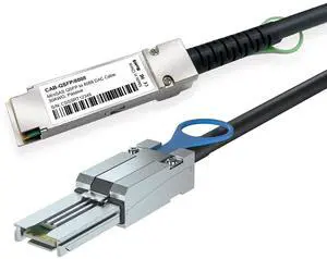 Vszerda QSFP to SFF-8088 MiniSAS Cable, SFF-8436 to SFF-8088 External DDR Hybrid SAS Cable, 100-Ohm, 0.5 Meter(1.64ft), Copper Passive for NetApp DS4243 DS4246 DS2246 Vszerda QSFP to SFF-8088 MiniSAS Cable, SFF-8436 to SFF-8088 External DDR Hybrid SAS Cable, 100-Ohm, 0.5 Meter(1.64ft), Copper Passive for NetApp DS4243 DS4246 DS2246