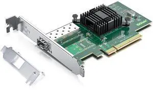 Vszerda 10Gb SFP+ PCI-E Network Card NIC, Compare to Intel X520-DA1 (E10G42BTDA), with Intel 82599EN Chip, Single SFP+ Port, PCIe X8, Ethernet LAN Network Adapter Support Windows/Linux/VMware Vszerda 10Gb SFP+ PCI-E Network Card NIC, Compare to Intel X520-DA1 (E10G42BTDA), with Intel 82599EN Chip, Single SFP+ Port, PCIe X8, Ethernet LAN Network Adapter Support Windows/Linux/VMware