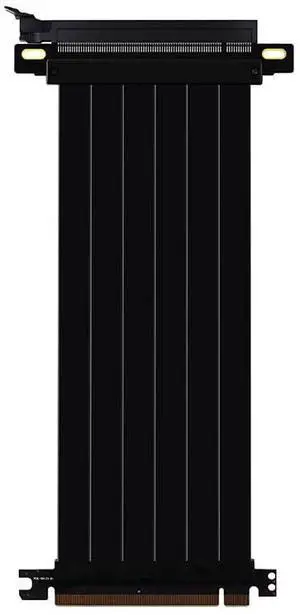 Vszerda Full Speed PCIE 4.0 16x Riser Cable Graphics Card Extension Cable PCI Express Port GPU Expansion Card Riser Shielded Extender (180 Degree Black,15CM)