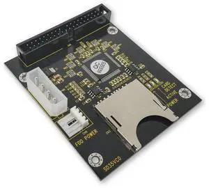 Vszerda SD SDHC Memory Card to 3.5" 40 Pin IDE Hard Disk Drive Adapter Secure Digital Converter