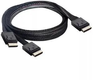 Vszerda Dilinker Oculink PCIE SFF-8611 4i to 2 SAS8611 4I Connection Cable for Server 100CM Vszerda Dilinker Oculink PCIE SFF-8611 4i to 2 SAS8611 4I Connection Cable for Server 100CM