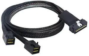 Vszerda SAS4.0 LP Low Profile SFF-8654 8i 74P to SFF-8643 8I 36P Server Adapter Cable 50CM Vszerda SAS4.0 LP Low Profile SFF-8654 8i 74P to SFF-8643 8I 36P Server Adapter Cable 50CM