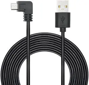 Vszerda 90 Degree Micro USB Power Cable 11FT, Right Angle USB Dash Cam Charging Cord, for Car Dash Cam, Phones and Other Micro USB Devices Charging Vszerda 90 Degree Micro USB Power Cable 11FT, Right Angle USB Dash Cam Charging Cord, for Car Dash Cam, Phones and Other Micro USB Devices Charging
