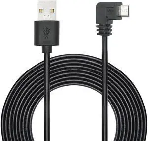 Vszerda 11FT 90 Degree Micro USB Power Cable, Left Angle Micro USB Dash Cam Charging Cord, for Car Dash Cam, Phones and Other Devices Charging Vszerda 11FT 90 Degree Micro USB Power Cable, Left Angle Micro USB Dash Cam Charging Cord, for Car Dash Cam, Phones and Other Devices Charging