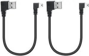 Vszerda Short Mini USB Charging Cable 9inch, Right Angle Mini USB Male to USB 2.0 Type A Male Data Sync and Charge Cable, for Dash Cam, DigitalCamera, Hard Drive, MP3 Player, Phone (2Pcs) Vszerda Short Mini USB Charging Cable 9inch, Right Angle Mini USB Male to USB 2.0 Type A Male Data Sync and Charge Cable, for Dash Cam, DigitalCamera, Hard Drive, MP3 Player, Phone (2Pcs)
