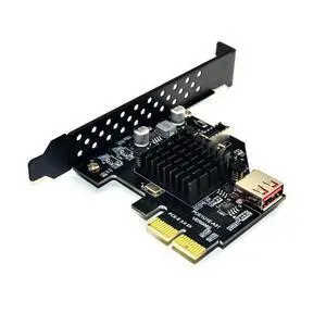 Vszerda PCIe to USB 3.1 Type E Front Panel Socket Adapter Card Express for Motherboard Vszerda PCIe to USB 3.1 Type E Front Panel Socket Adapter Card Express for Motherboard