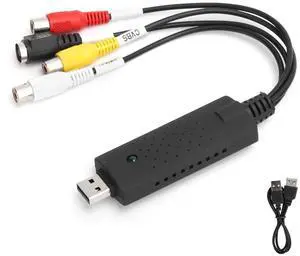 Vszerda USB 2.0 Capture Card AV/ Composite and SVideo Audio Video Capture Card Adapter Video Collection Card for XP/Vista/7/8/10/Linux Operating System Vszerda USB 2.0 Capture Card AV/ Composite and SVideo Audio Video Capture Card Adapter Video Collection Card for XP/Vista/7/8/10/Linux Operating System