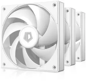 ID-COOLING AF-125-W Trio 120mm Case Fans 3 Pack FDB PC Fans Daisy Chain Connector Computer Fans for Radiator/CPU Air Cooler/Computer Case ID-COOLING AF-125-W Trio 120mm Case Fans 3 Pack FDB PC Fans Daisy Chain Connector Computer Fans for Radiator/CPU Air Cooler/Computer Case