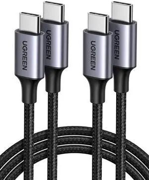 UGREEN USB C to USB C Cable 3.3FT, 60W 2-Pack USB C Cable Nylon Braided Type C Cord for iPhone 17/16, Galaxy S25/S24/S23, Pixel 10/9, MacBook Air/Pro, Dell XPS, iPad Pro/Mini/Air, Switch, Steam Deck UGREEN USB C to USB C Cable 3.3FT, 60W 2-Pack USB C Cable Nylon Braided Type C Cord for iPhone 17/16, Galaxy S25/S24/S23, Pixel 10/9, MacBook Air/Pro, Dell XPS, iPad Pro/Mini/Air, Switch, Steam Deck