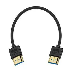 Vszerda Ultra Thin Short HDMI 2.1 Cable 1ft, Flexible Slim Soft Silicone 8K HDMI Male to Male Cable, 48Gbps, 8K@60Hz Compatible for PS5, Monitor, PC and More Vszerda Ultra Thin Short HDMI 2.1 Cable 1ft, Flexible Slim Soft Silicone 8K HDMI Male to Male Cable, 48Gbps, 8K@60Hz Compatible for PS5, Monitor, PC and More