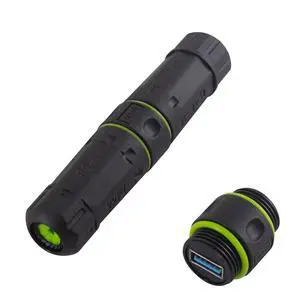 Vszerda Waterproof USB Port, 5Gbps Waterproof IP68 Pass Through USB 3.0 Connector, Type A Female to Female Bulkhead Extension Adapter for Outdoor Charging and Data, 1pcs Vszerda Waterproof USB Port, 5Gbps Waterproof IP68 Pass Through USB 3.0 Connector, Type A Female to Female Bulkhead Extension Adapter for Outdoor Charging and Data, 1pcs