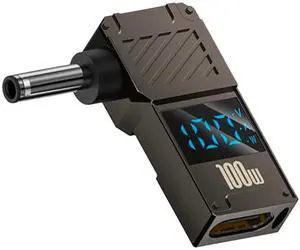 Vszerda USB Type C to DC 3.5x1.35mm Adapter,100W PD, 20V & 5A USB C to DC Power Adapter, LED Digital Dispaly USB C to Laptop Charger Converter,1-Pack Vszerda USB Type C to DC 3.5x1.35mm Adapter,100W PD, 20V & 5A USB C to DC Power Adapter, LED Digital Dispaly USB C to Laptop Charger Converter,1-Pack