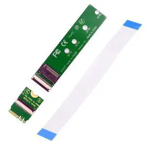 Vszerda 2230 A+E-Key Male to NVME M-Key Female Extension Flat Slim FPC Cable for Laptop Mainboard SSD 2280 Vszerda 2230 A+E-Key Male to NVME M-Key Female Extension Flat Slim FPC Cable for Laptop Mainboard SSD 2280