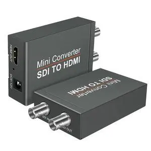Vszerda SDI to HDMI Video Mini Converter with Audio Embedder,SDI to HDMI Adapter for SD-SDI, HD-SDI and 3G-SDI Signals SDI Loopout (Black) with Power Supply Vszerda SDI to HDMI Video Mini Converter with Audio Embedder,SDI to HDMI Adapter for SD-SDI, HD-SDI and 3G-SDI Signals SDI Loopout (Black) with Power Supply