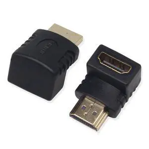 Vszerda HDMI Male to HDMI Female Cable Adapter Converter Extender 90 Degrees Angle (4pack) Vszerda HDMI Male to HDMI Female Cable Adapter Converter Extender 90 Degrees Angle (4pack)