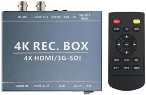 Vszerda 3G SDI 4K HDMI DVI Audio Video Capture Recorder SDI Loop Out 1080P Output for Live Stream Broadcast Teaching Vszerda 3G SDI 4K HDMI DVI Audio Video Capture Recorder SDI Loop Out 1080P Output for Live Stream Broadcast Teaching