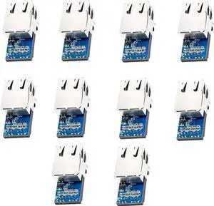 Vszerda USR-K7 Low Cost TTL UART to Ethernet Serial Converter 10/100Mbps Modbus Gateway Module with RJ45 Port, 10PCS Pack Vszerda USR-K7 Low Cost TTL UART to Ethernet Serial Converter 10/100Mbps Modbus Gateway Module with RJ45 Port, 10PCS Pack