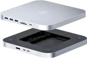 Hagibis MC25 Pro DP USB-C Docking Station with Dual Hard Drive Enclosure, 4K 60Hz DP1.4 Type-C Hub for Mac Mini M2, Mac Studio M1 Max/M1 Ultra, Supports M.2 NVMe NGFF & 2.5" SATA HDD/SSD, 10Gbps USB3. Hagibis MC25 Pro DP USB-C Docking Station with Dual Hard Drive Enclosure, 4K 60Hz DP1.4 Type-C Hub for Mac Mini M2, Mac Studio M1 Max/M1 Ultra, Supports M.2 NVMe NGFF & 2.5" SATA HDD/SSD, 10Gbps USB3.