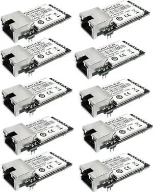 Vszerda Eport-E20 FreeRTOS Embedded TTL Serial to Ethernet TCP/IP Server Module 3.3V Support DHCP Telnet for MCU, 10PCS Pack Vszerda Eport-E20 FreeRTOS Embedded TTL Serial to Ethernet TCP/IP Server Module 3.3V Support DHCP Telnet for MCU, 10PCS Pack
