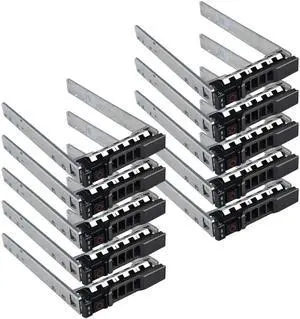 Vszerda 10 Pack 2.5" SSD Hard Drive Tray Caddy G176J 0G176J, Compatible with Dell PowerEdge 12G/13G/14G Servers Vszerda 10 Pack 2.5" SSD Hard Drive Tray Caddy G176J 0G176J, Compatible with Dell PowerEdge 12G/13G/14G Servers