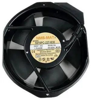 Vszerda 1PC NMB 5915PC-23T-B30-A00 AC Axial Cooling Fan, 230V Rectangular Industrial Cabinet Fan Vszerda 1PC NMB 5915PC-23T-B30-A00 AC Axial Cooling Fan, 230V Rectangular Industrial Cabinet Fan