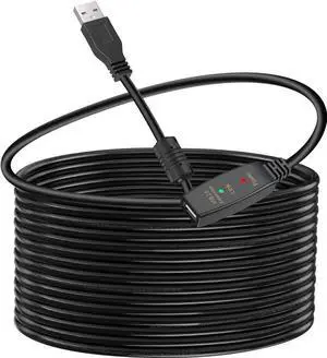Vszerda USB 3.0 Extension Cable 100 FT, USB 3.0 Extender Male to Female Cord with Compatible with Oculus Quest 2, Rift Sensor, Steam VR, Gaming PC, Printer 100 ft. Vszerda USB 3.0 Extension Cable 100 FT, USB 3.0 Extender Male to Female Cord with Compatible with Oculus Quest 2, Rift Sensor, Steam VR, Gaming PC, Printer 100 ft.
